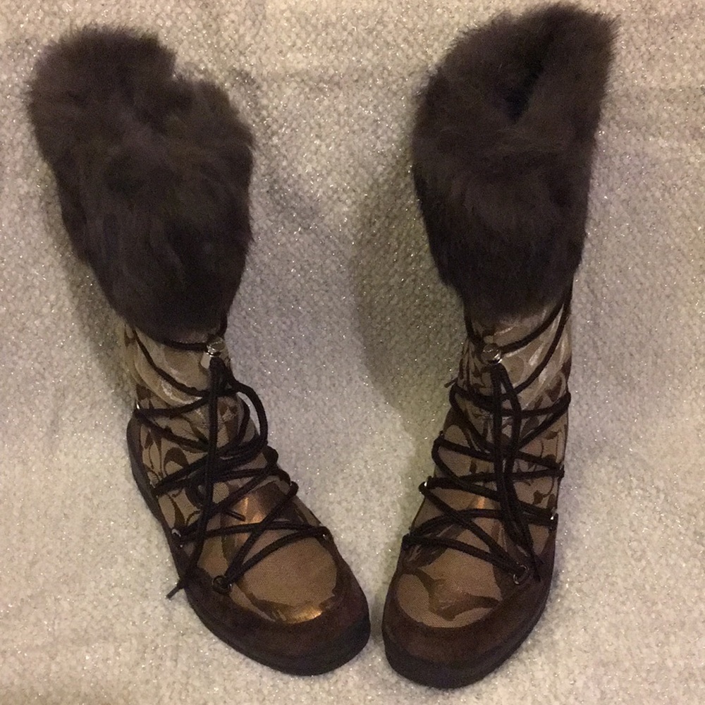 Coach winter boot(Laurilyn patchwork)